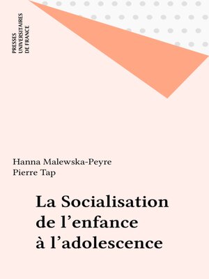 cover image of La Socialisation de l'enfance à l'adolescence